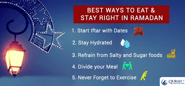 Five Best Tips to Eat Right & Stay Right this Ramadan