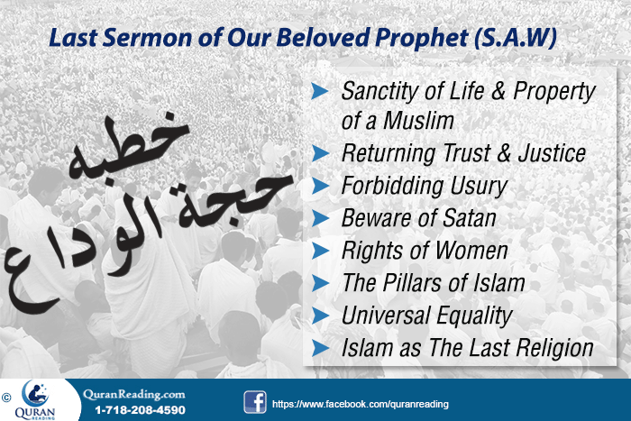 Last Cermon of Prophet Muhammad S.A.W