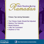 working and excercise in Ramadan