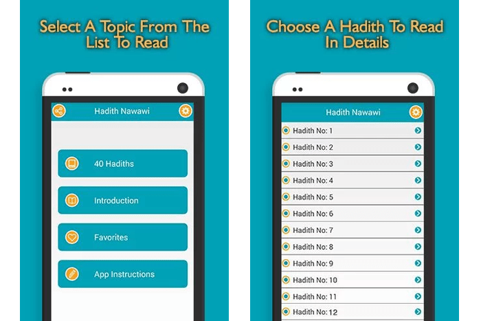 Hadith nawawi smartphone app