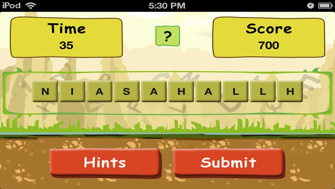 Kids Islamic Scramble smartphone app