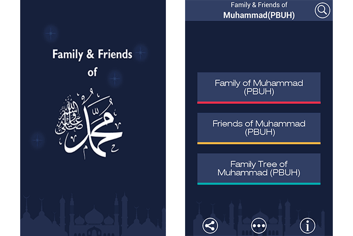 Prophet Muhammad PBUH Family smartphone app