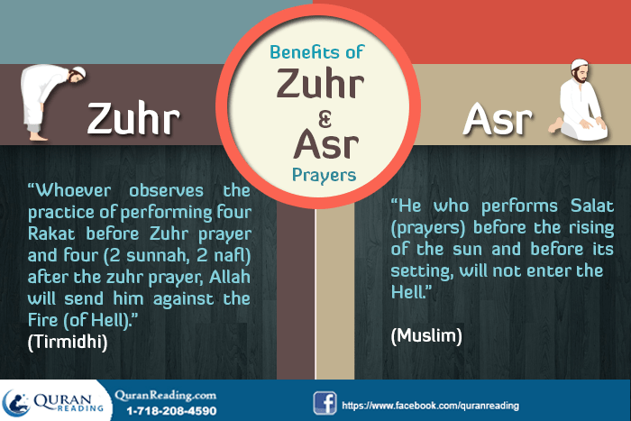 Advantages of Offering Zuhr and Asr Prayer