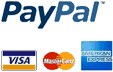 PayPal, Visa, Mastercard, American Express